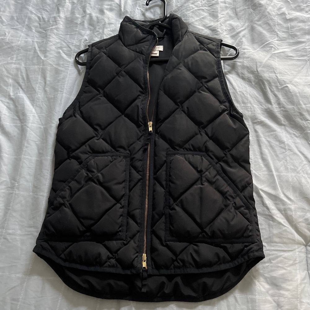 J crew quilted puffer vest